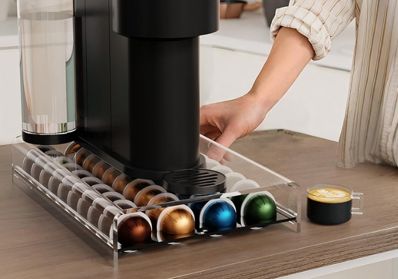 Capsule coffee storage rack