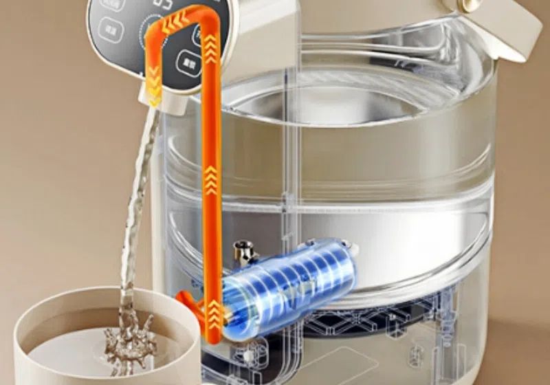 Thermostatic household kettle