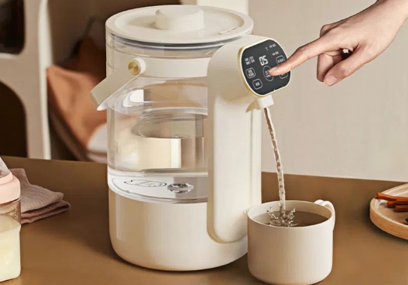 Thermostatic household kettle