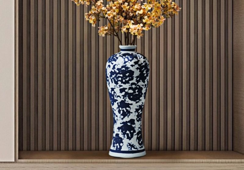 New Chinese Zen blue and white porcelain vase