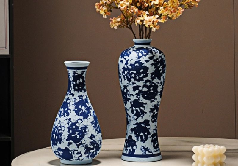 New Chinese Zen blue and white porcelain vase