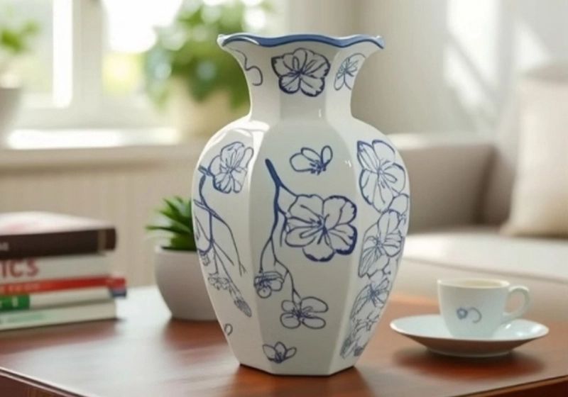 New Chinese style ceramic vase decoration