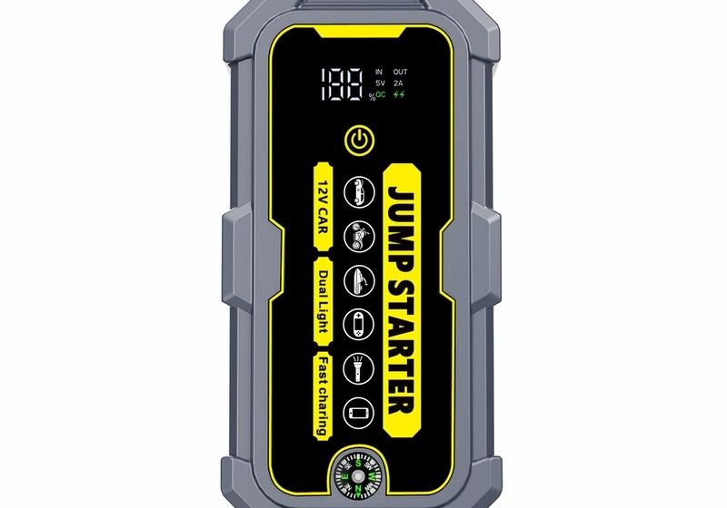Portable emergency starting power supply for automobiles